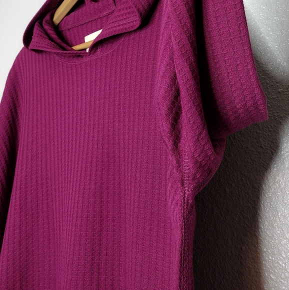 Chaser Women's Waffle Knit Hooded Pullover Long Sleeve Sweater - Picture 8 of 13